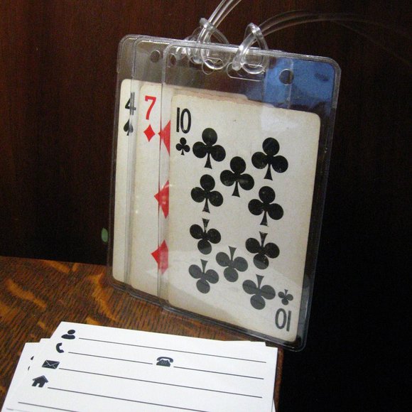 TWA Airlines Playing Card Luggage Tags (3) - Picture 4 of 4